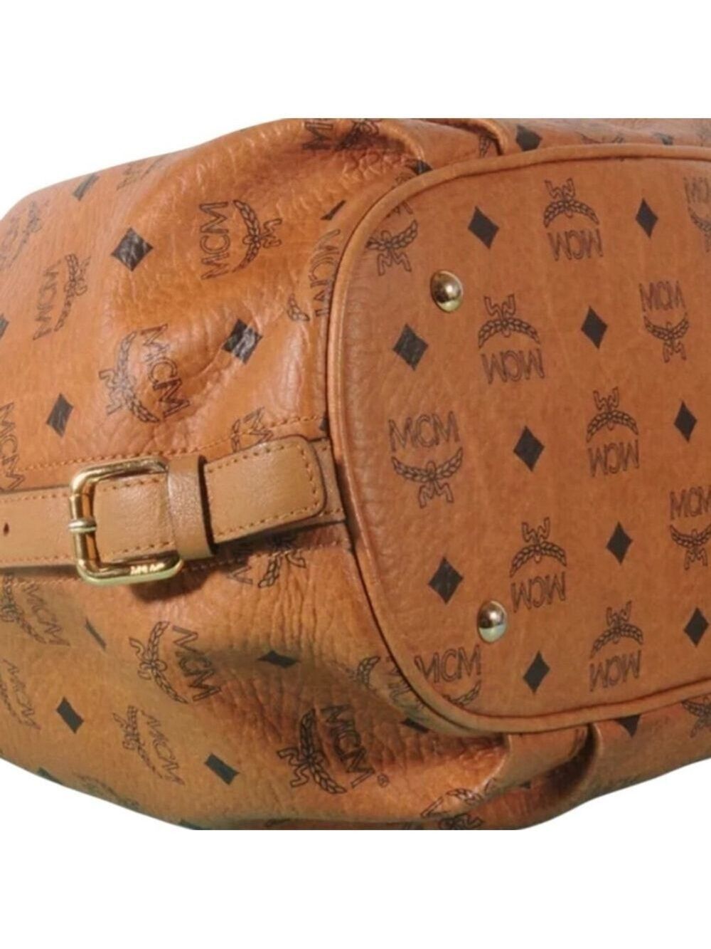 MCM Aren Hobo in Visetos Coated Canvas - Cognac - Picture 6 of 12